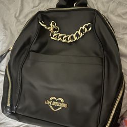 Love Moschino Leather Backpack