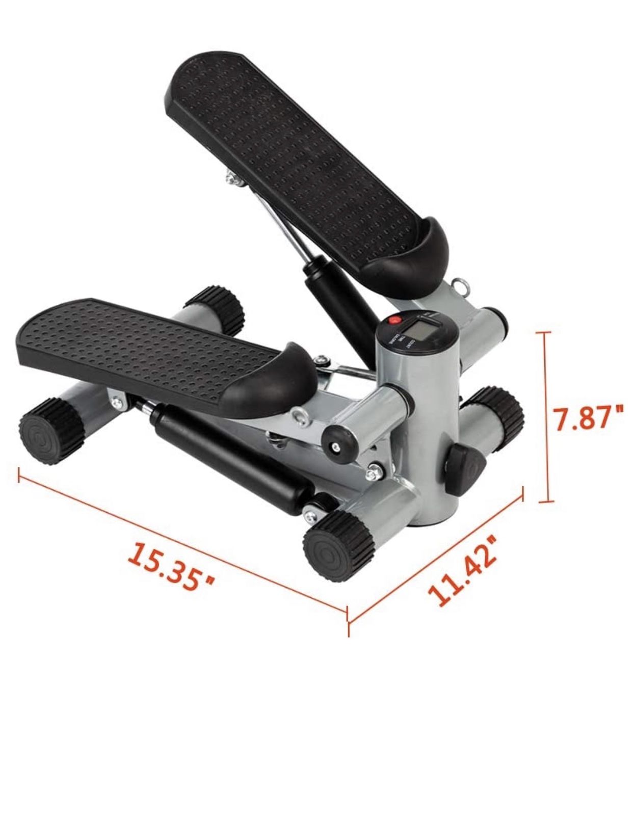 Mini Stepper with Resistance Bands & LCD Display
