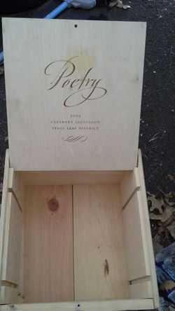 Wood storage box