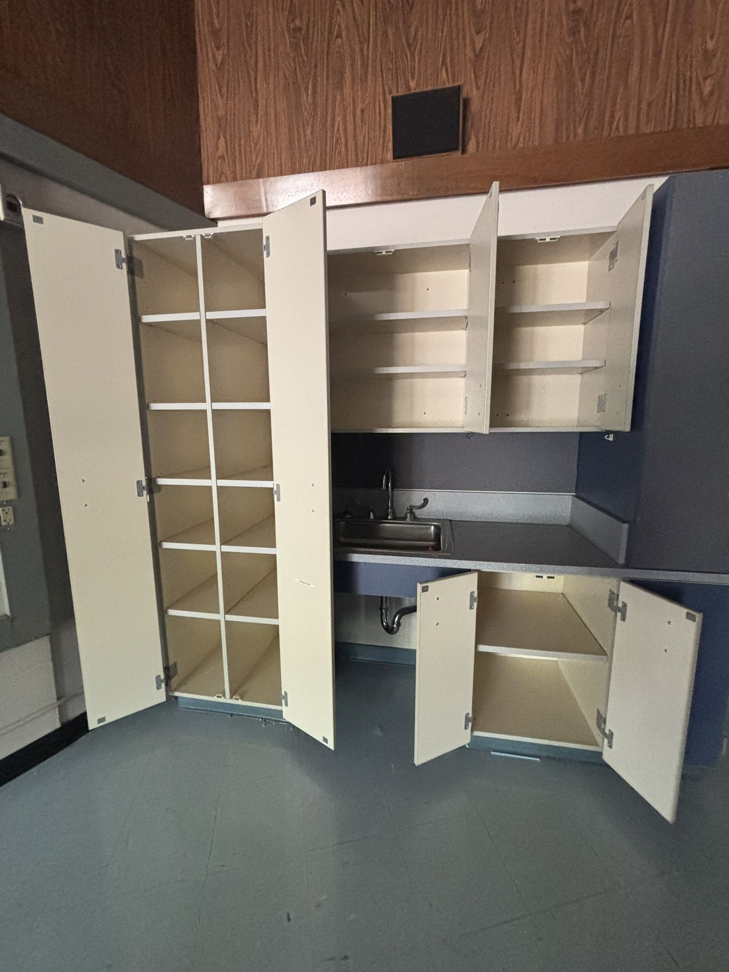 Blue Set Cabinets