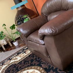 Brown Leather Chair 