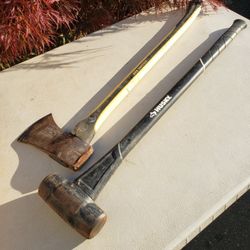 Husky Sledge Hammer and Collins Axe