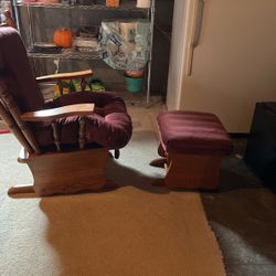 Wooden Rocker And Foot Rocker