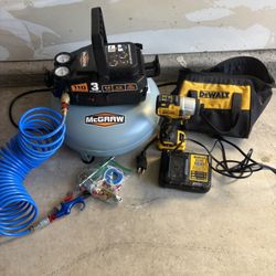 3 Gallon Air Compressor- brushless  drill