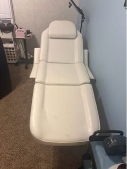 white reclining chair