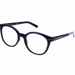 Kate Spade New York Kaylin 49MM Round Reading Glasses strength 2.0 color in black