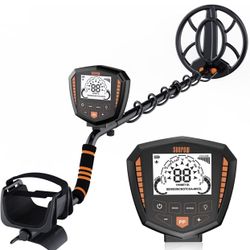 Metal Detector for Adults and Kids, High Accuracy Gold Detector with 10'' IP68 Waterproof Coil & Professional DSP Chip, Pinpoint, Disc, All Metal Mode