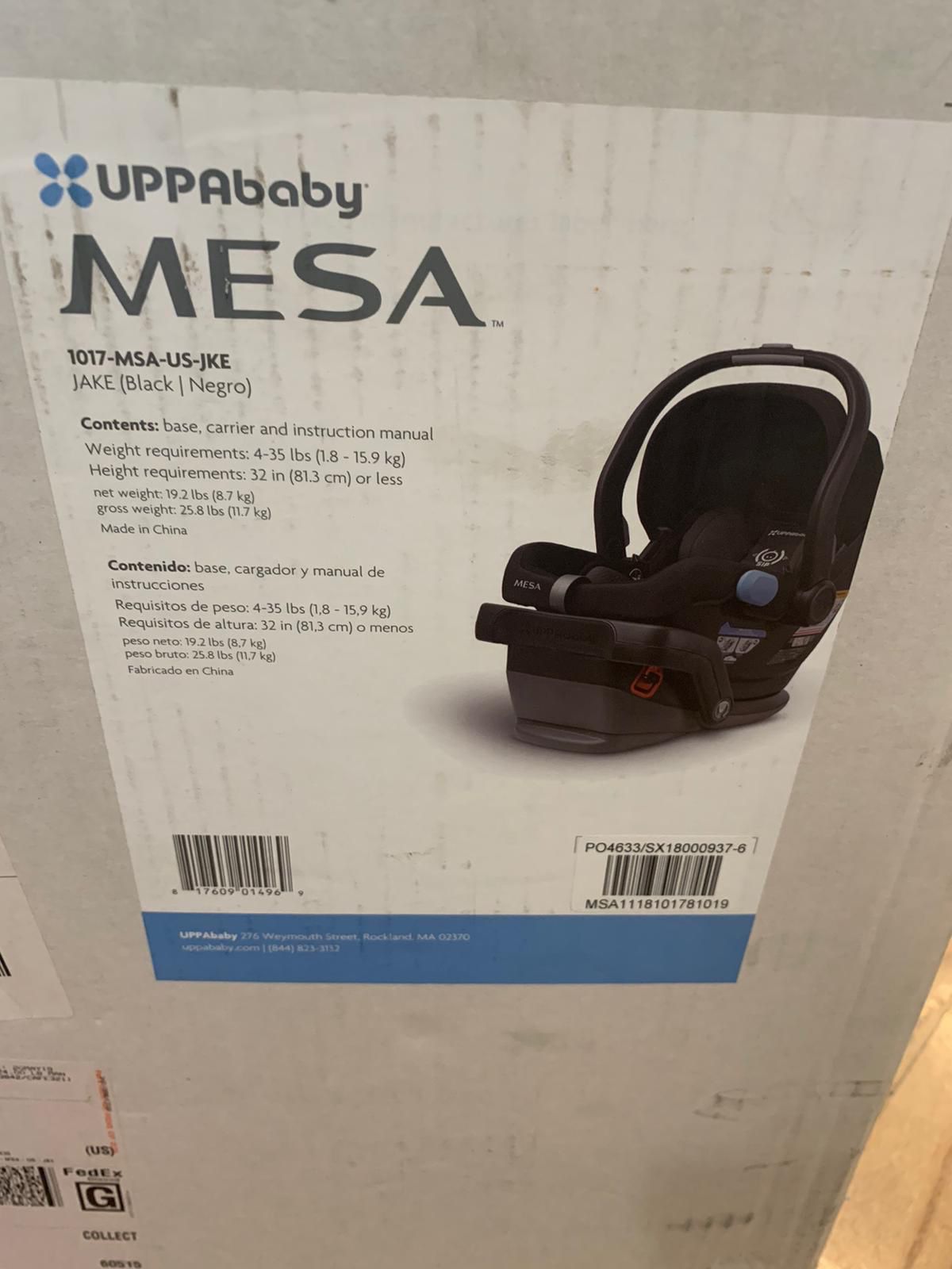 Uppababy Mesa Car seat