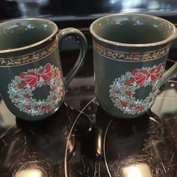 2 Christmas Otagiri Mugs - 92124