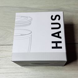 Intuit Branded 12 oz Haus White Stainless Steel Insulated Mug with Lid – New