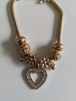 Beautiful Heart Charm Bracelet