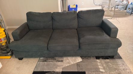 Wayfair Dark Grey Couch 75”