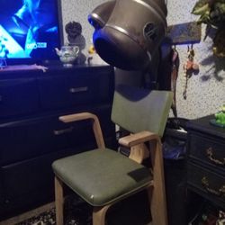 Holliwell  Antique  Vintage Air Blow Dryer Salon Chair