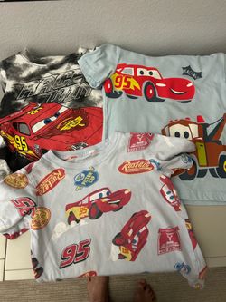 Three lightning McQueen cars shirts 4T