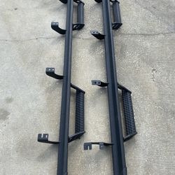 2022 Toyota Tundra CrewMax Step Railing Black 