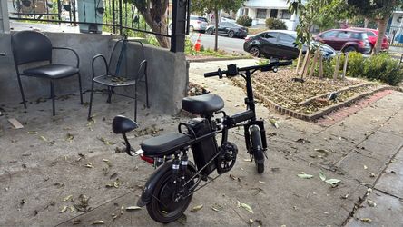 Folding Electric Bike Black (2 seater)