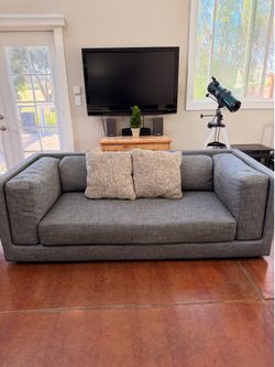 CB2 Bolla - Large Modern Grey 3-Seater, Like New