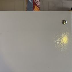 Large Ge Standup Freezer Works Great. Need The Right Screws For The Handle Never Had Them, But I Have The Handle Can Order Them Online Very Large