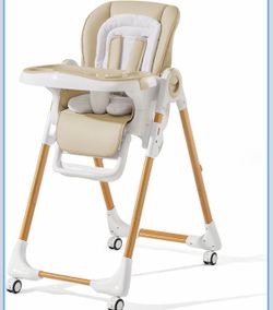 Mallify Convertible High Chairs for Babies and Toddlers, Height Adjustable Baby High Chair, High Chair with Removable Tray, Adjustable Backrest, Porta