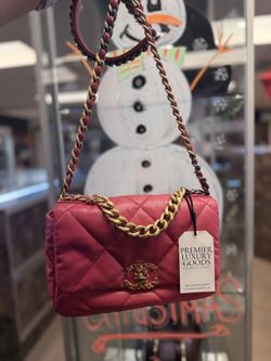 Chanel 19 Flap bag lambskin crossbody AUTHENTIC 