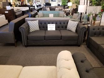 Brand new dark grey sofa