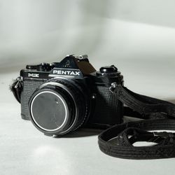 [Excellent+] Pentax ME 35mm SLR Film Camera Black Body w/ 50mm f/1.7 Lens 
