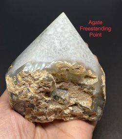 Agate Genuine Freestanding Point from Brazil 1.30lbs