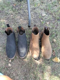 Chelsea Boots – Two Pairs, Dark Gray and Tan