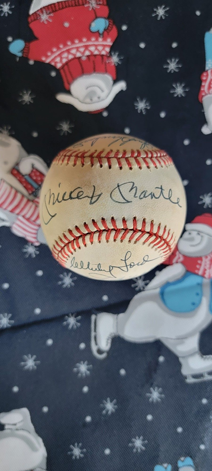 Mickey Mantle Signed Baseball With PSA Loa