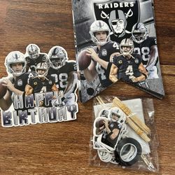 Raiders Birthday Party Decoration Supplies. 