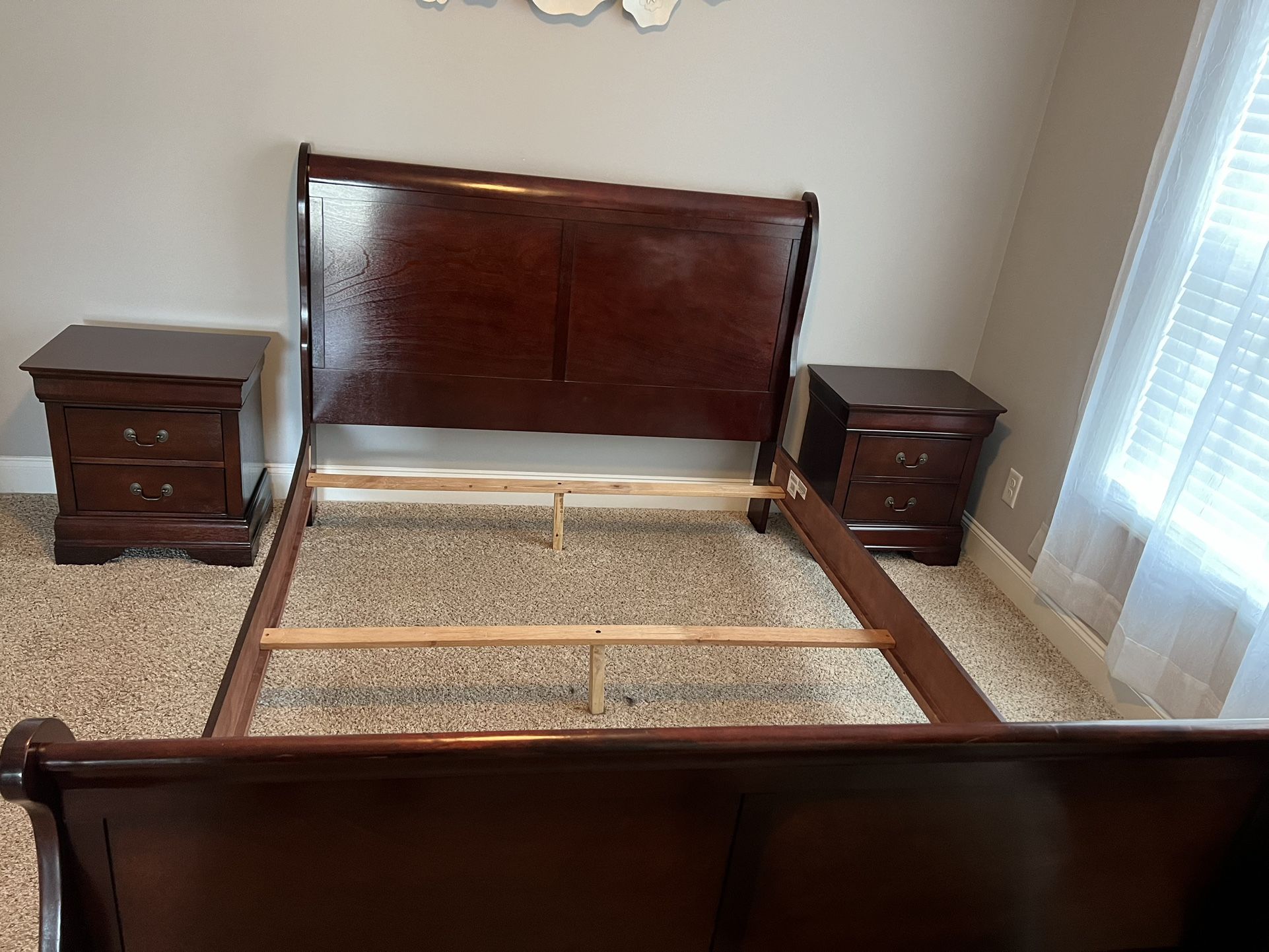 Queen Bed Frame With Nightstands