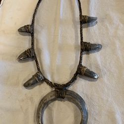 Worthog Tusk And Tooth Tribal Necklace