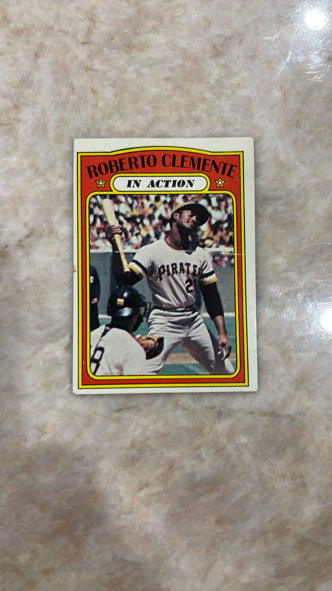 1972 Topps Card # 310 Roberto Clemente Card
