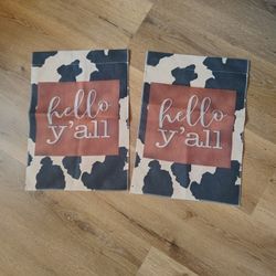 cow garden flags 