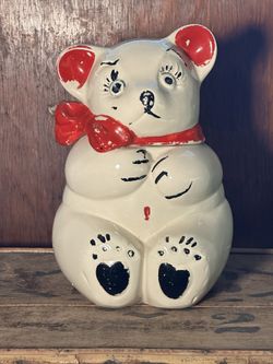 Antique Bear Cookie Jar