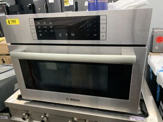 Bosch built in microwave in stainless steel new open box