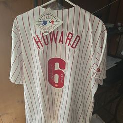 Autographed Ryan Howard Jersey With COA 