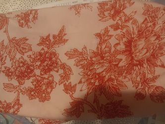 Red and pink floral cover