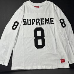 Supreme Affiliated L/S Football Top in white Long Sleeve 