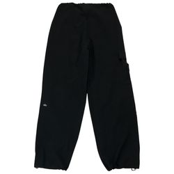 Alo Yoga Megastar Cargo Pant Medium M Black Windbreaker Wide Leg Oversized Baggy