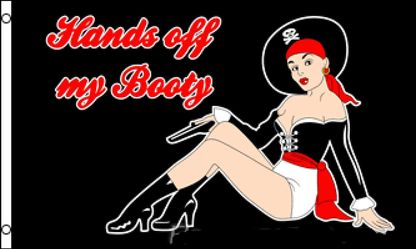 Hands Off the Booty 3’x5’ Pirate Flag