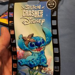 Stitch Crashes Disney Little Mermaid Pin 