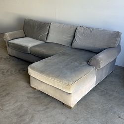 Restoration Hardware Velvet Sofa -Delivery Available