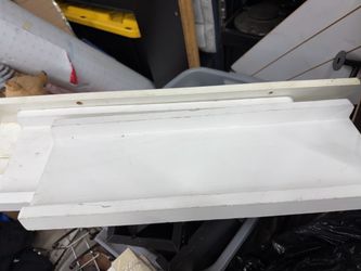 3 used wall shelves 22.5 x5 and other 2 17x6