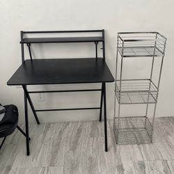 Small desk + 3-tier organizer - 50$ for both