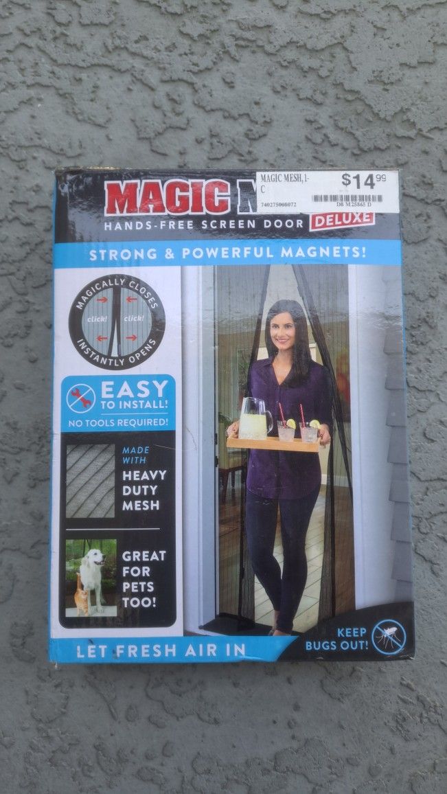 Magic Mesh Magnet Screen Door DELUXE