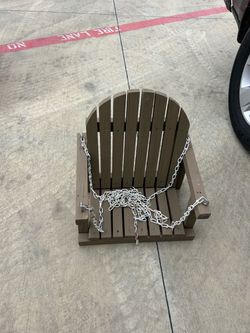 Wooden Adirondack Swing Chair Seat