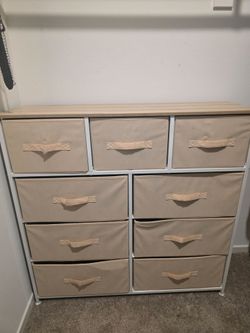 9-Drawer Fabric Storage Dresser