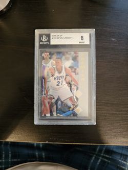 1995-96 Upper Deck SP Kevin Garnett ROOKIE CARD BGS GRADED 8 (NEAR MINT)