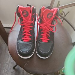 Nike Black And Red Shoes